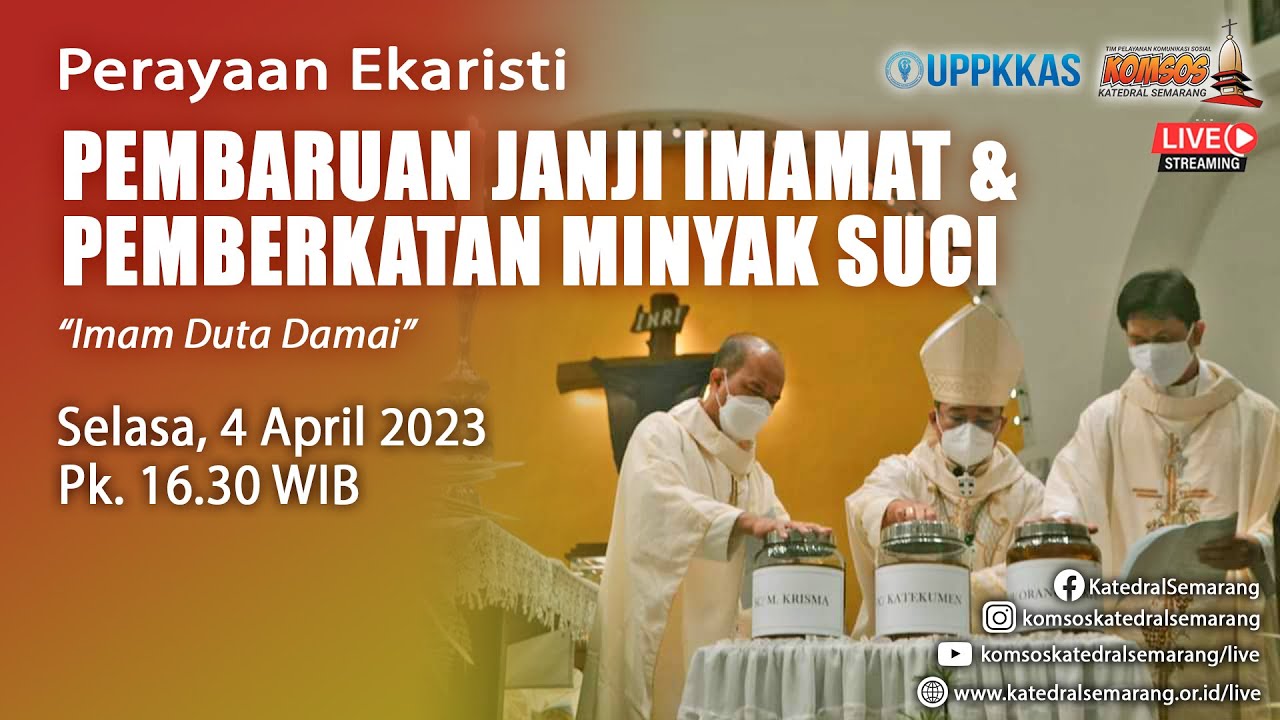 Perayaan Ekaristi Pembaruan Janji Imamat Keuskupan Agung Semarang