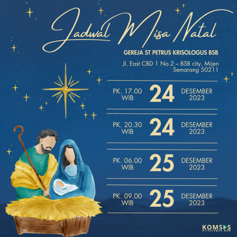 Jadwal Misa Natal 2023 Gereja Katolik Di Kevikepan Semarang Keuskupan