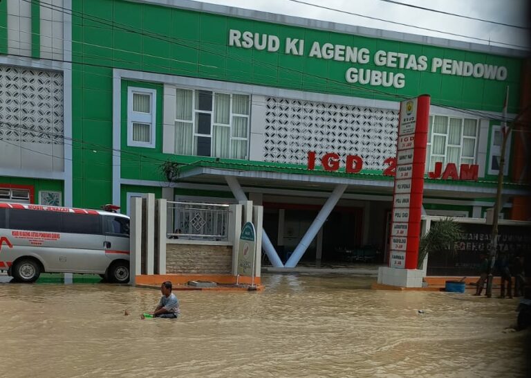 Salah satu kondisi banjir di Gubug
