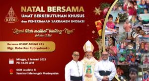 Poster Misa Natal Berkebutuhan Khusus Seminari.