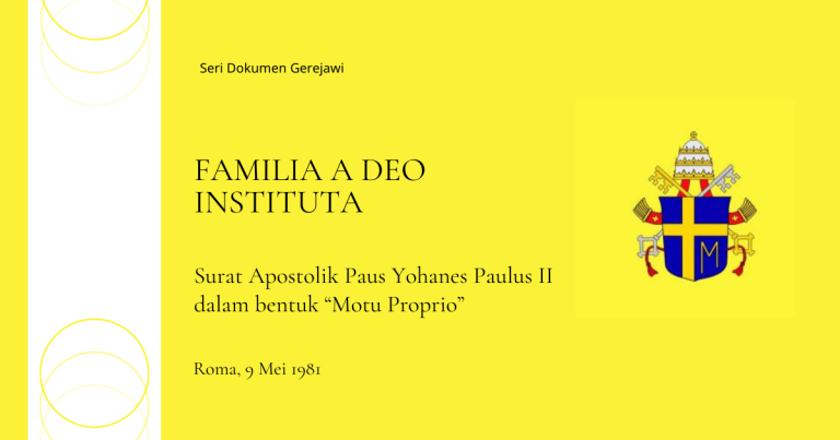 FAMILIA A DEO INSTITUTA