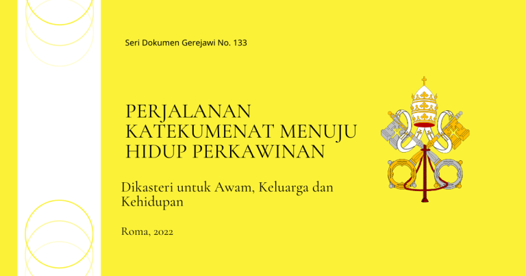 Perjalanan katekumenat menuju hidup perkawinan