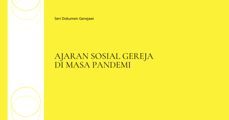 ajaran sosial gereja di masa pandemi