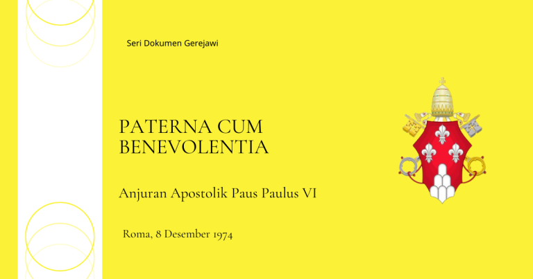 paterna cum benevolentia