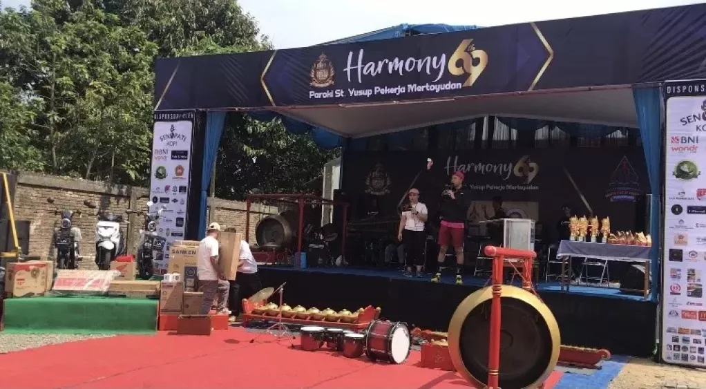 Momen acara HUT ke-69 Paroki Santo Yusup Pekerja Mertoyudan. Minggu, 28 September 2025/Harry Nug/Komsos Kevikepan Kedu.