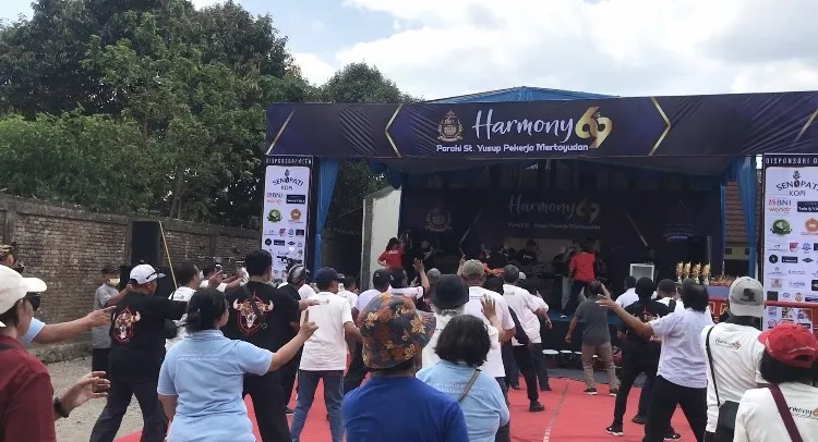 Momen acara HUT ke-69 Paroki Santo Yusup Pekerja Mertoyudan. Minggu, 28 September 2025/Harry Nug/Komsos Kevikepan Kedu.