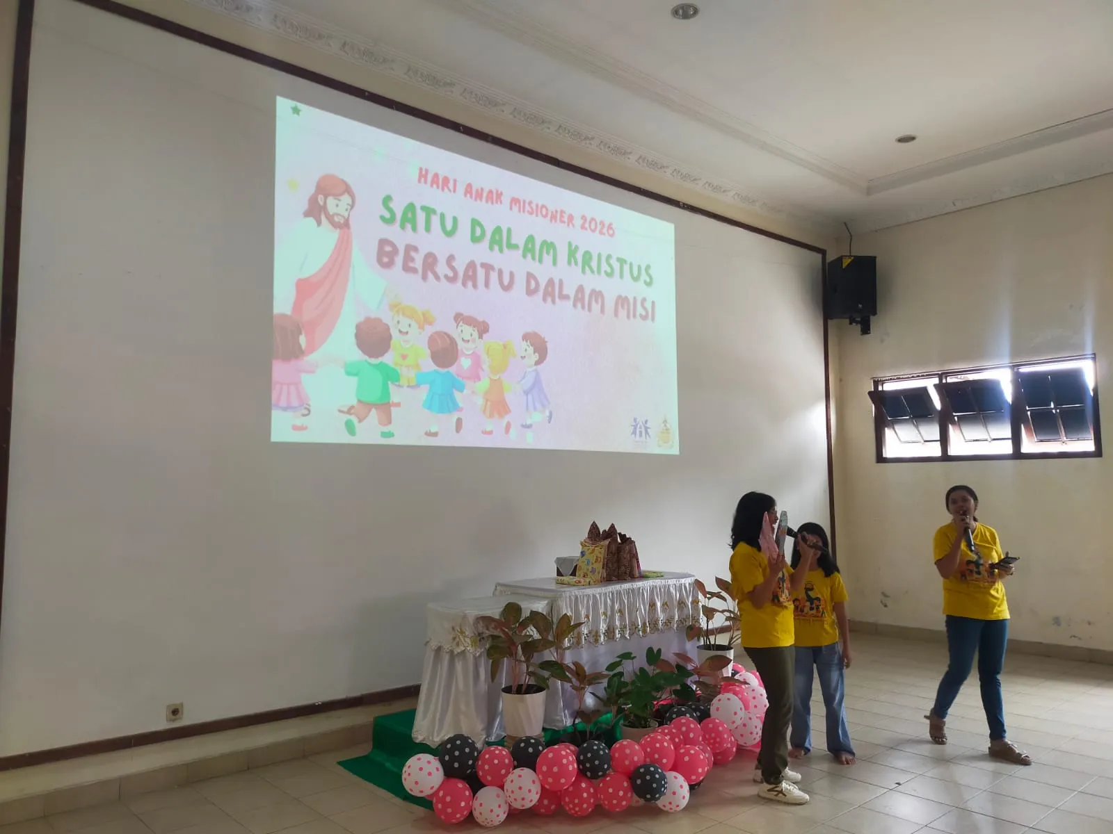 Momen acara Hari Anak Misioner Sedunia di Paroki Santo Yusuf Pekerja Mertoyudan, Kabupaten Magelang, Minggu, 4 Januari 2026/Dokumentasi Pribadi.