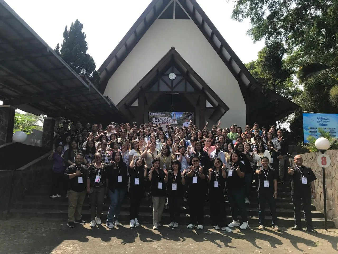 Momen acara Komunitas Jomlo Katolik di Gua Maria Kerep Ambarawa (GMKA) pada Minggu, 12 Juli 2026. Dokumentasi oleh Harry Nugroho, Dimas Bangkit dari Komsos Kedu.