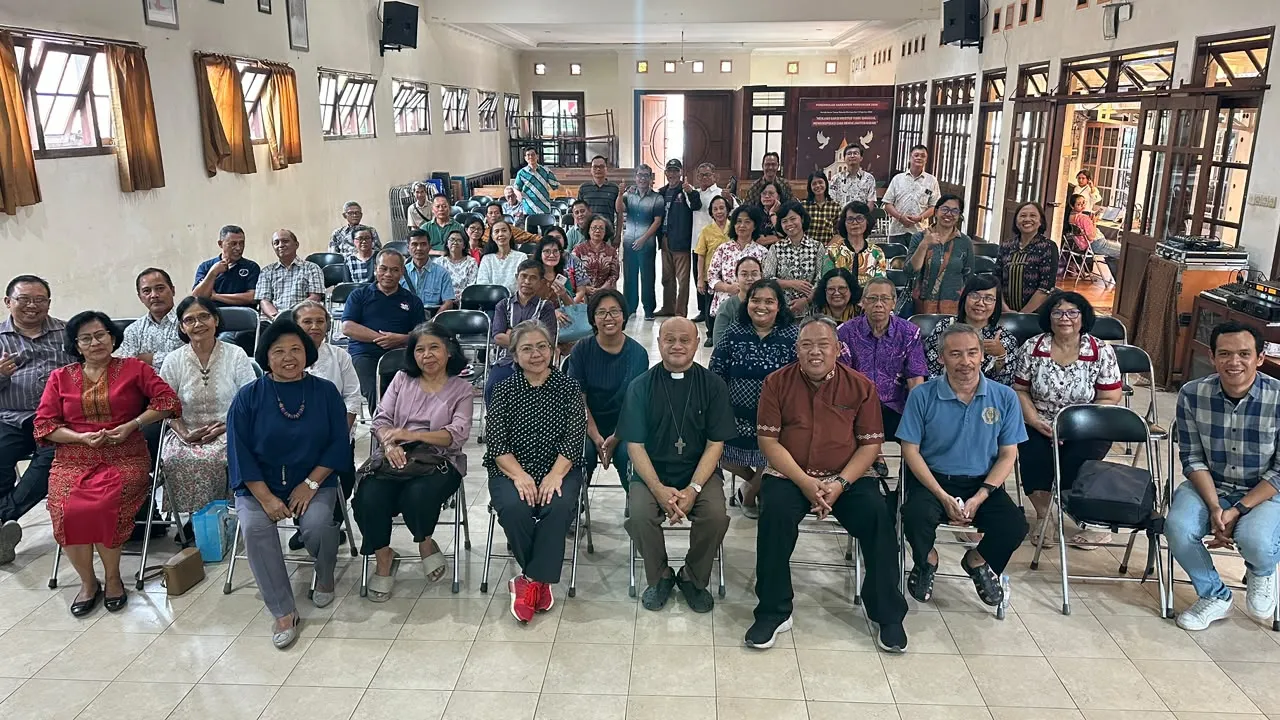 Momen acara Sarasehan Awam-Katekis dalam rangkaian acara HUT ke-70 Paroki St. Yusup Pekerja Mertoyudan Di Gedung Griya Witaka Paroki St. Yusup Pekerja Mertoyudan Magelang, Minggu, 27 September 2026. Foto: Istimewa.