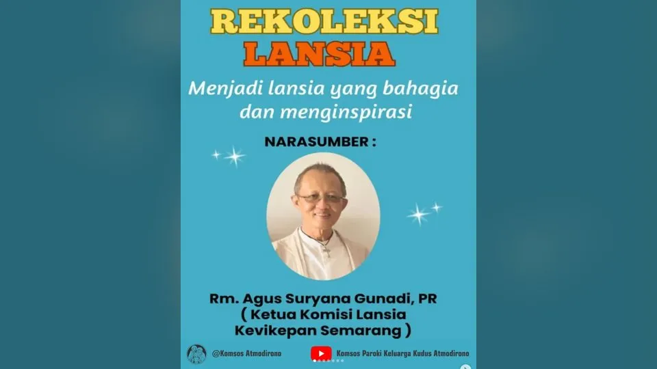 Sampul karya Komsos Paroki Atmodirono di Instagram