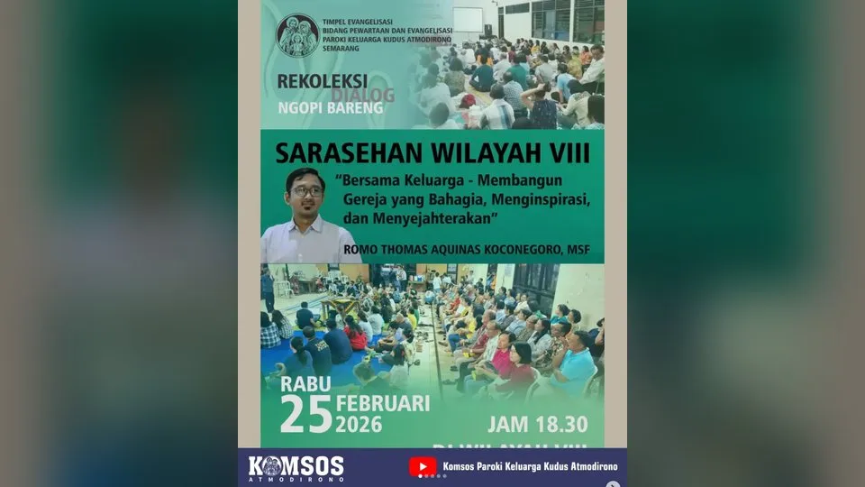 Sampul karya Komsos Paroki Atmodirono di Instagram