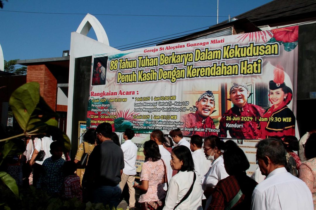 Seribu Umat Menghadiri Puncak Bulan Syukur 88 Tahun Paroki Mlati. (Foto: Hario Prabowo)